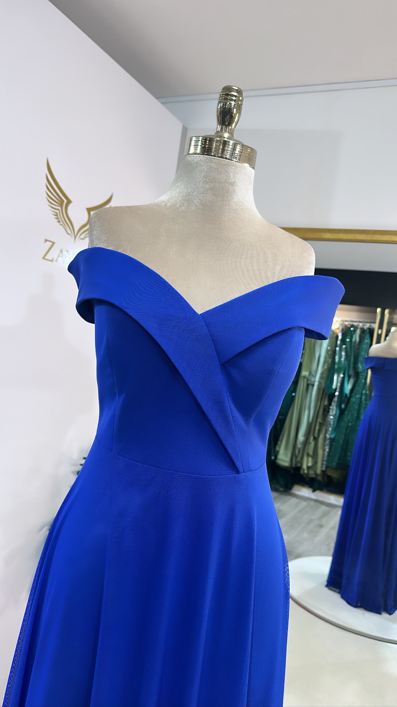 Elegant blue dress