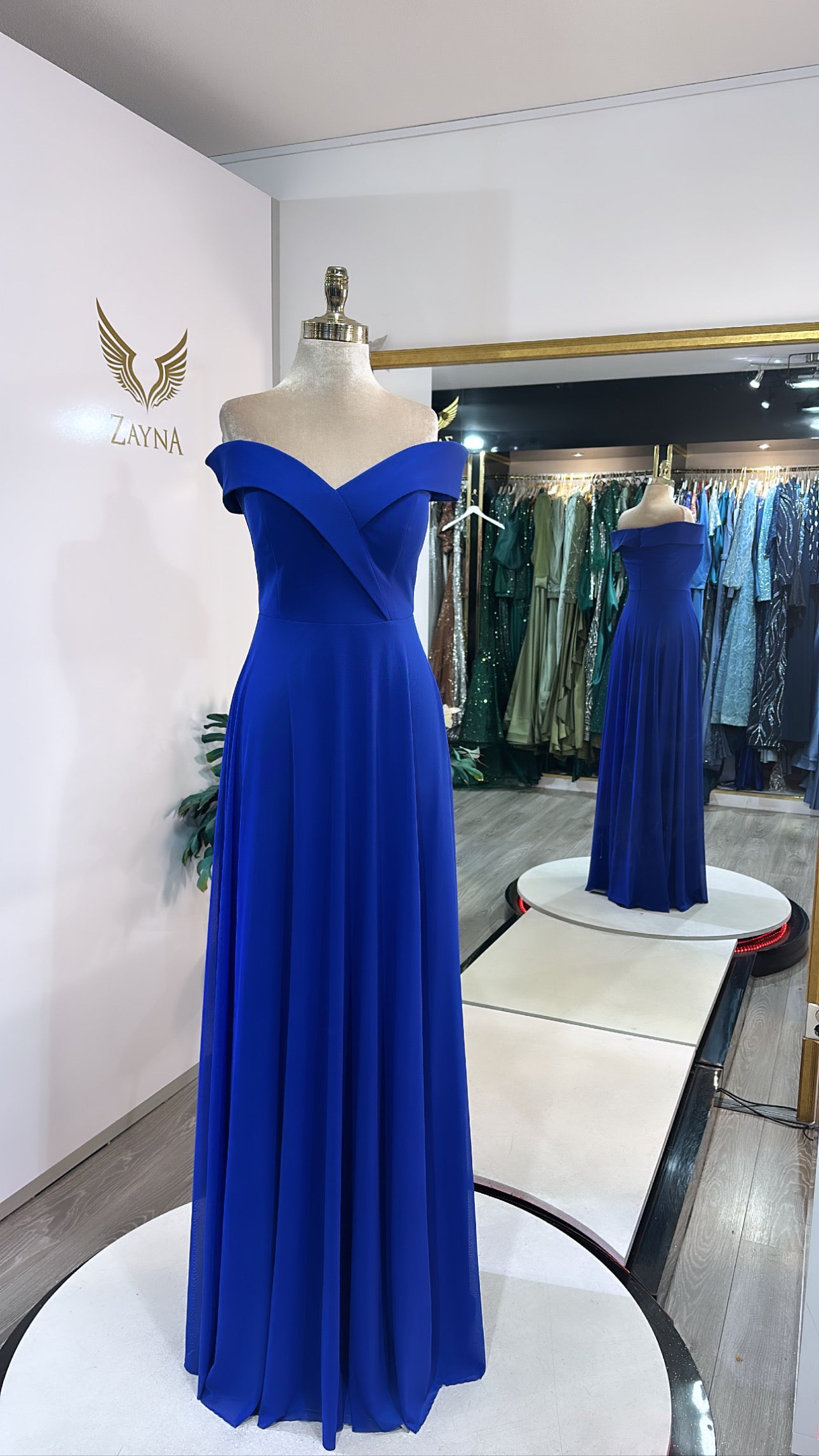 Elegant blue dress