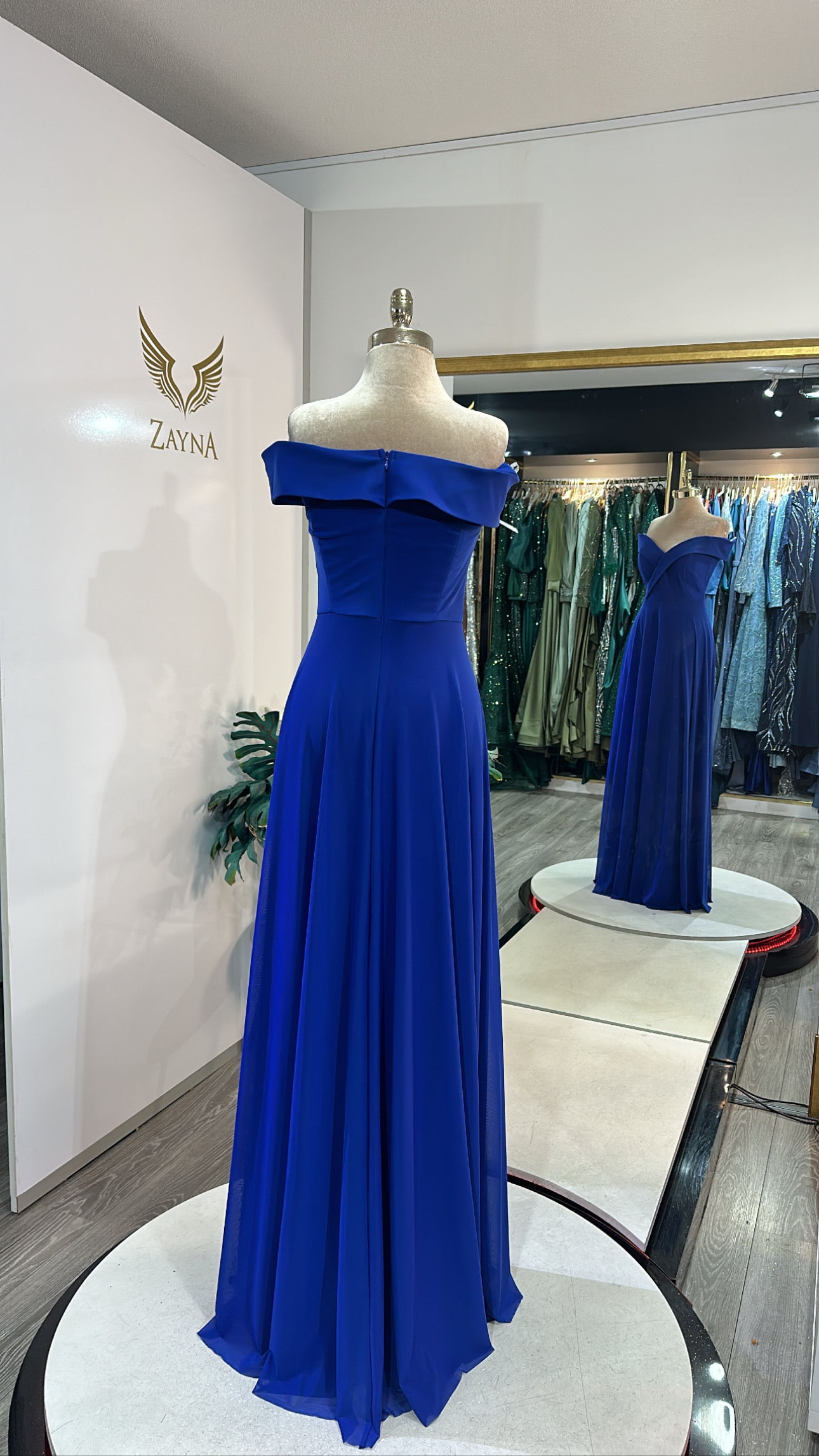 Elegant blue dress