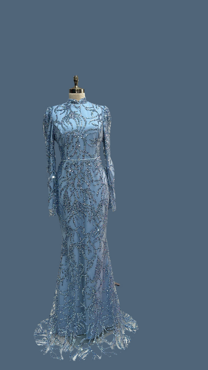 The Seyhan blue dress