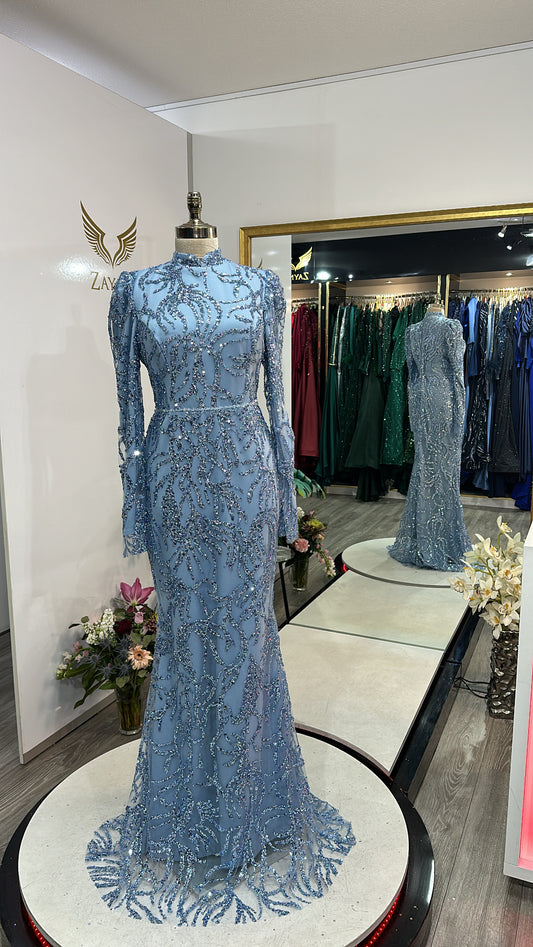 The Seyhan blue dress