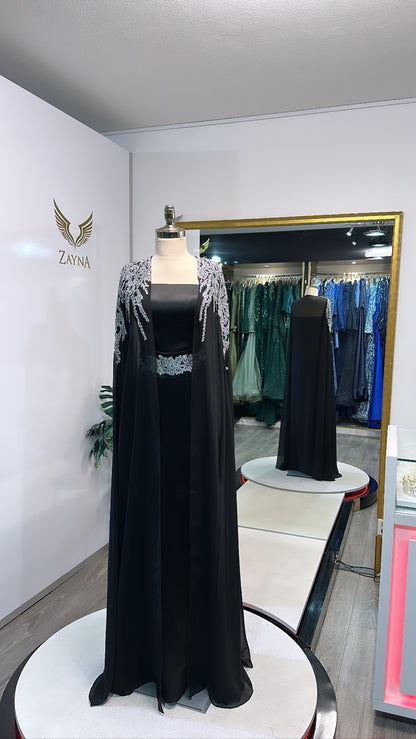 Elegant 3-piece black dress