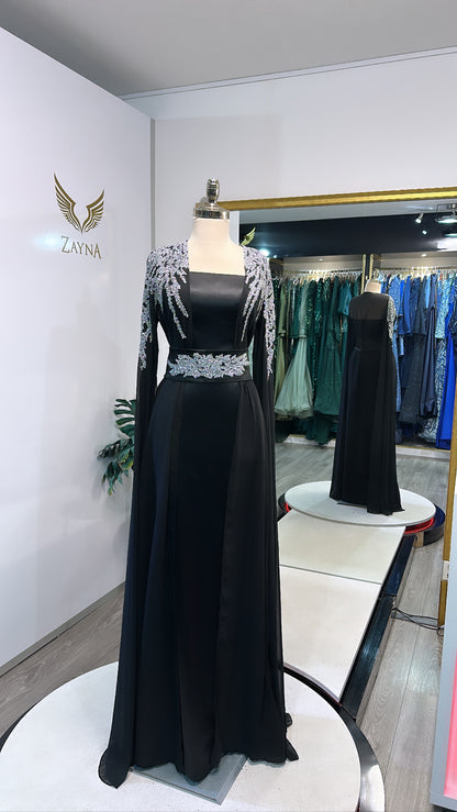 Elegant 3-piece black dress