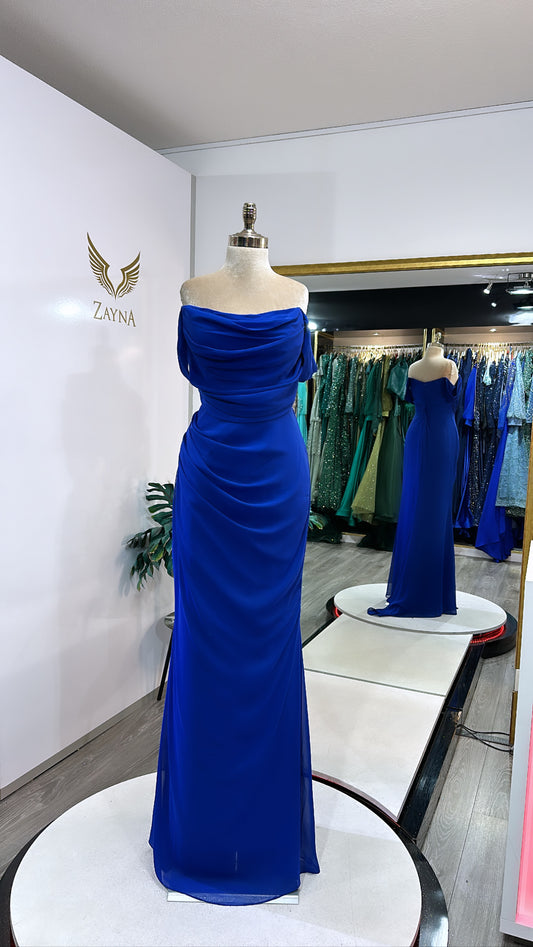 Amazing blue dress chiffon fabric