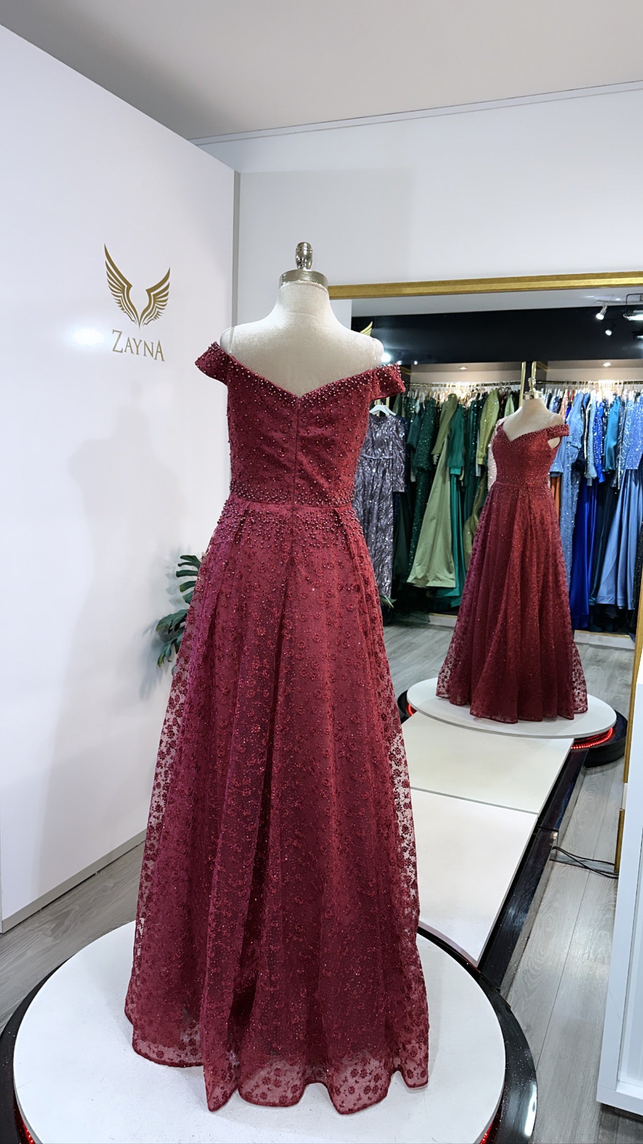 Elegant red dress