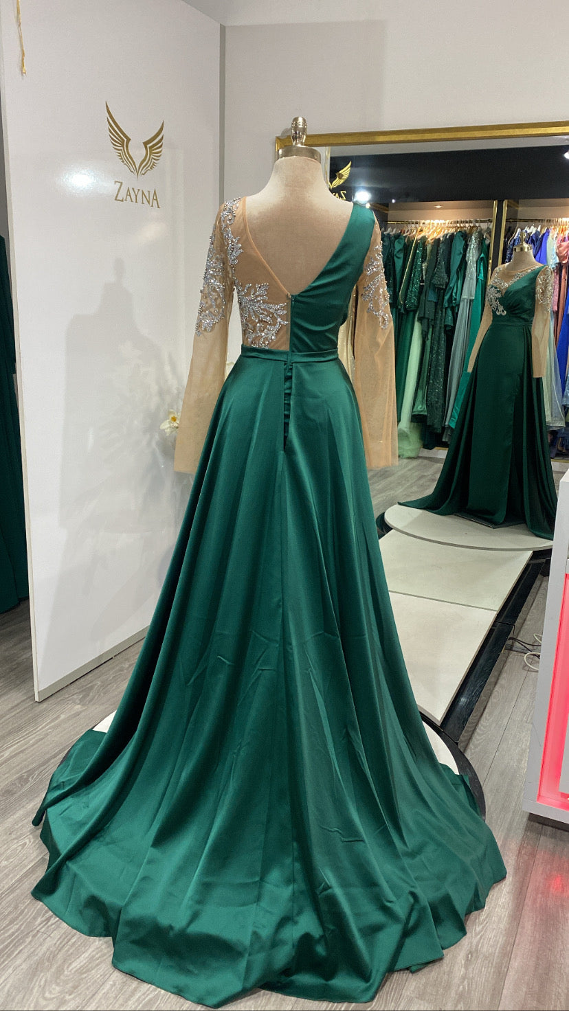 Elegant best sale green dress