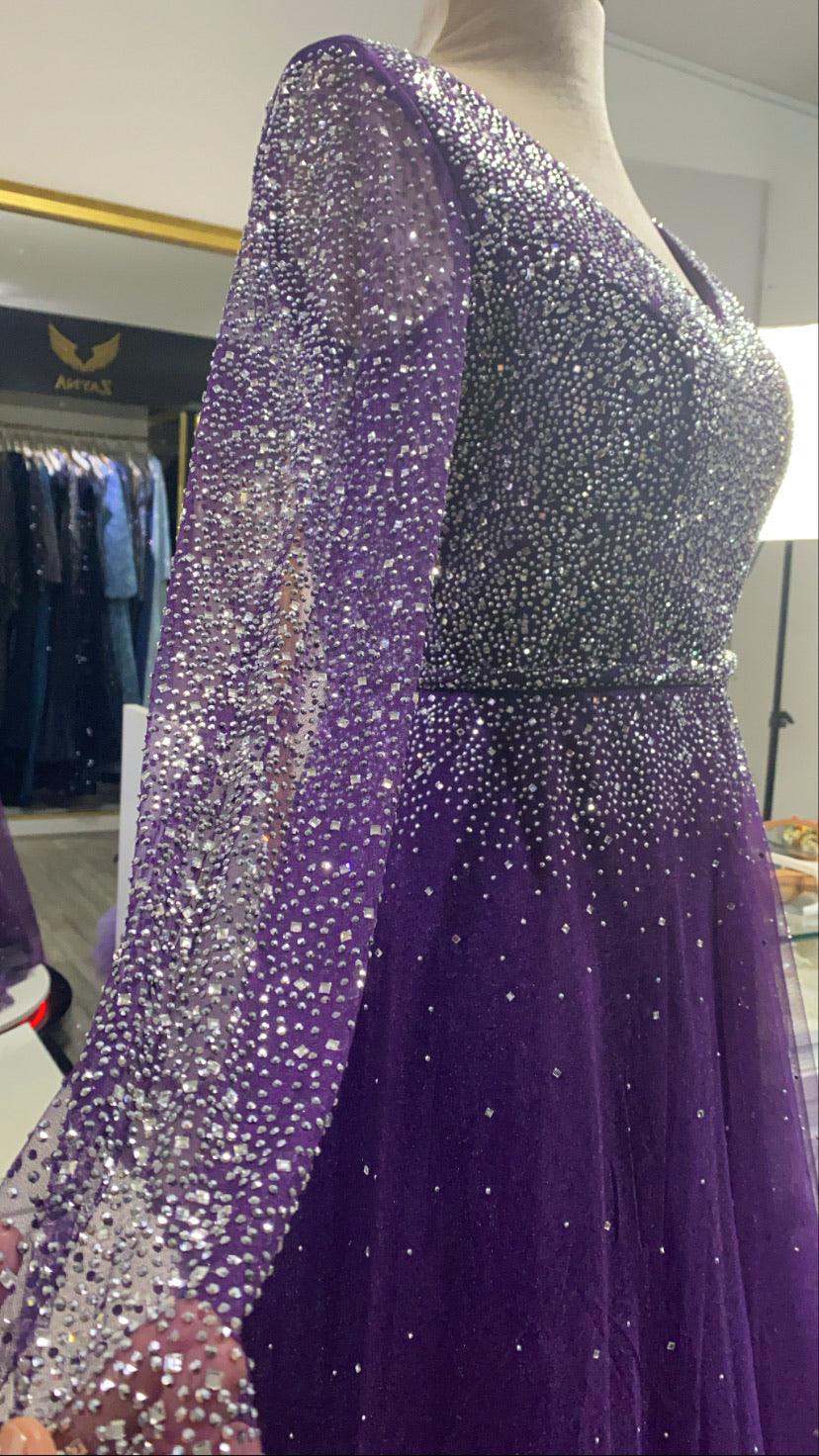 Purple elegant dress