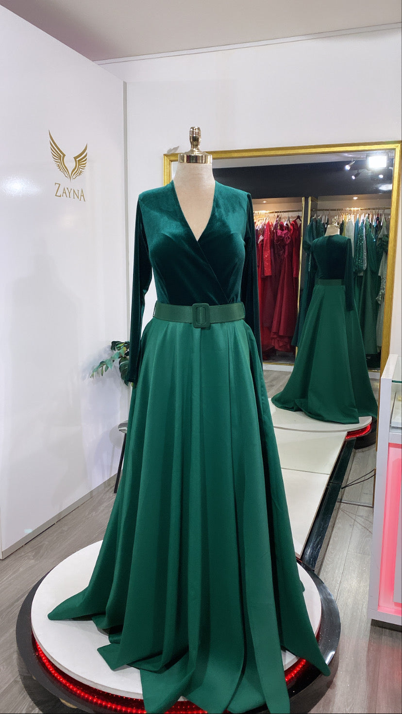 Our green elegant dress