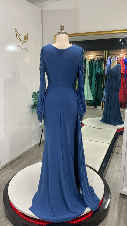 Edited blue prom dress