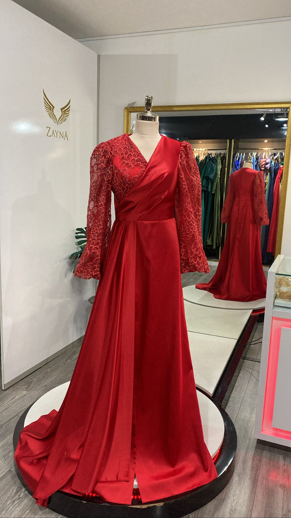 Satin elegant dress