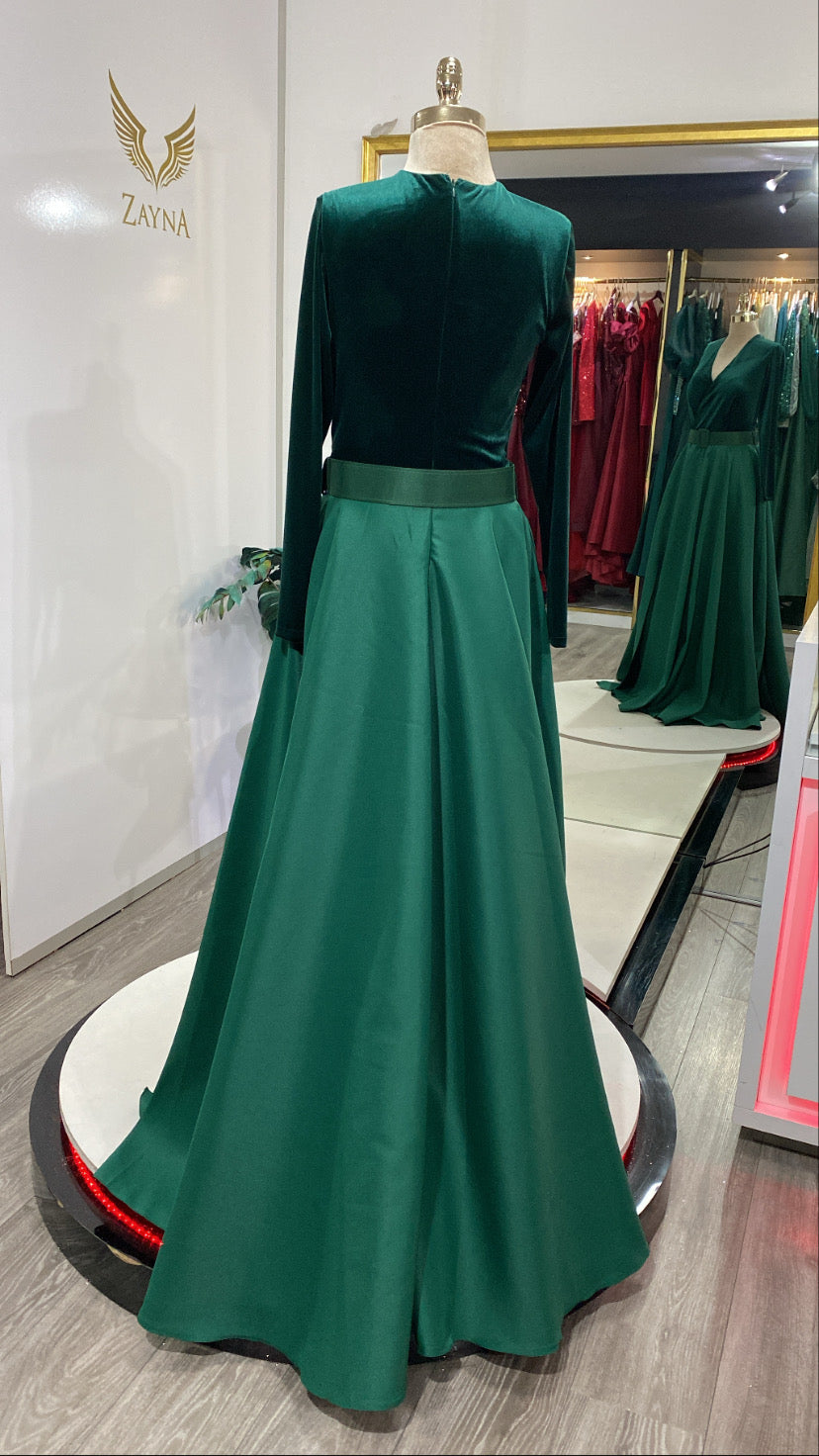 Our green elegant dress